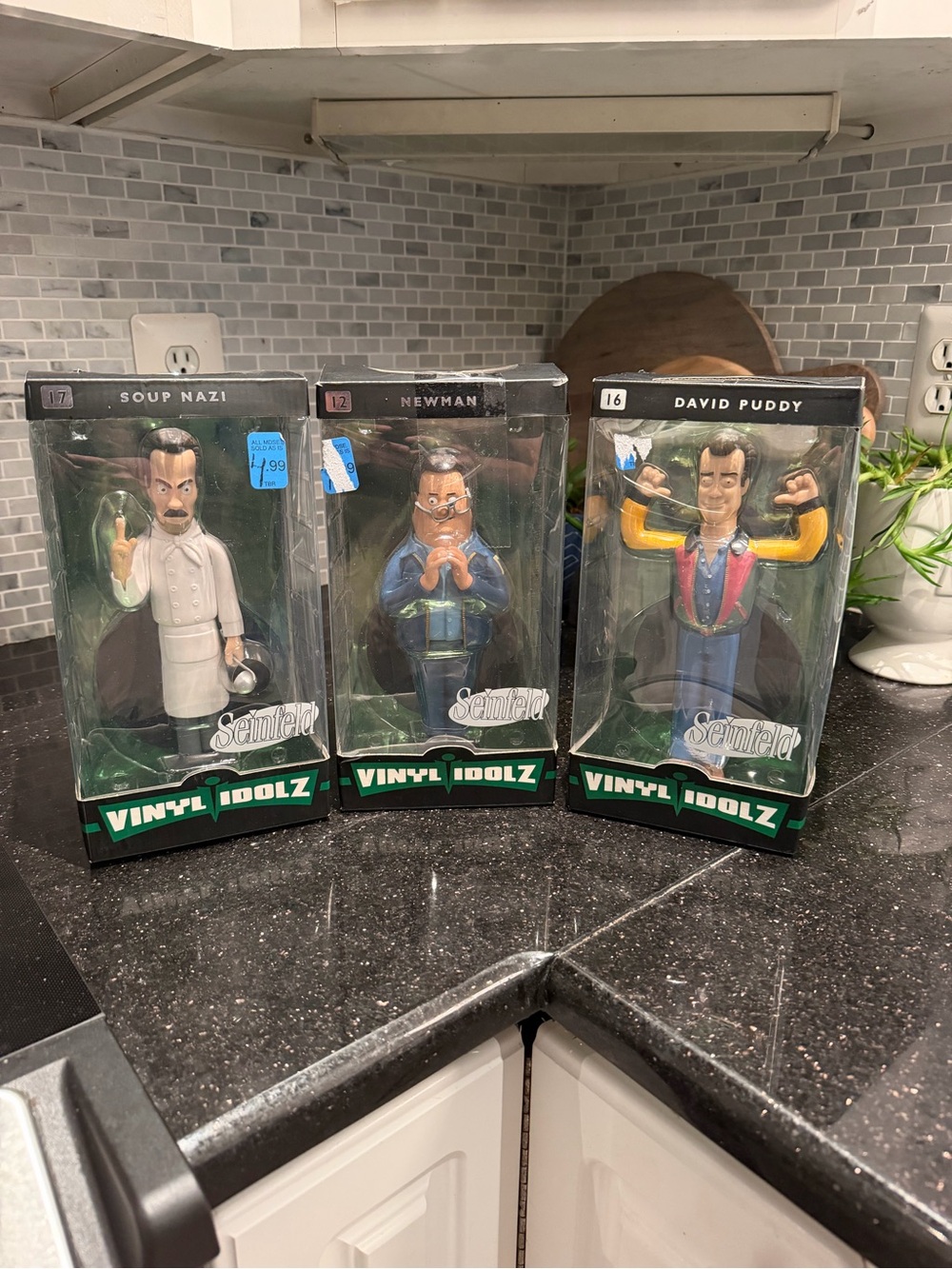Seinfeld Vinyl Idolz Figurines (3) - Soup Nazi, Newman, Puddy